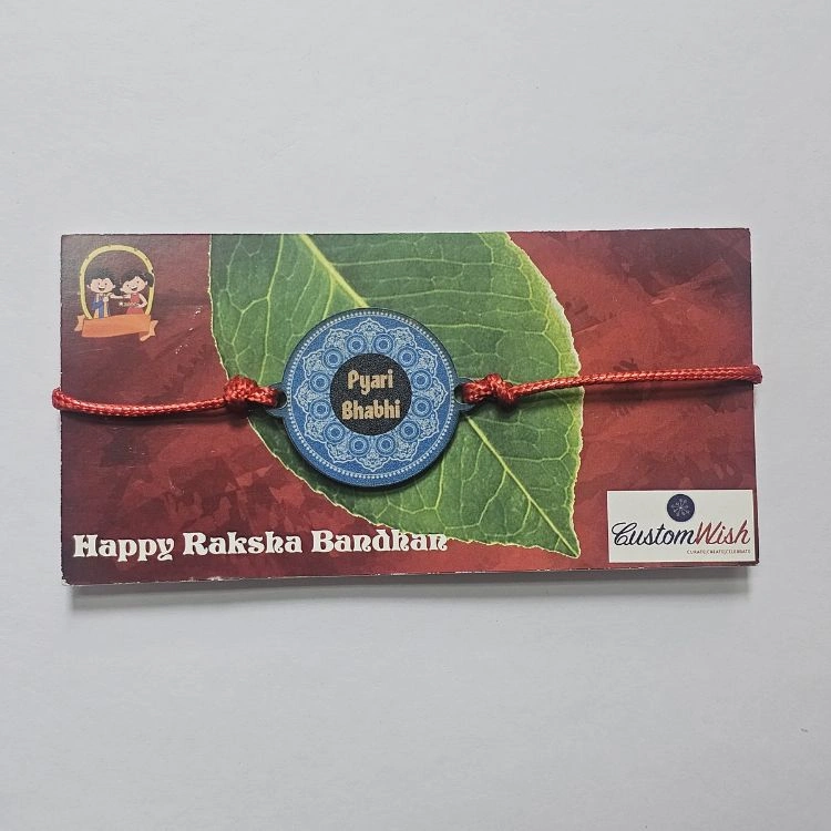 Unique Acrylic Bhabhi Rakhi